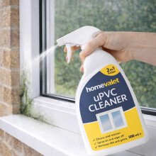 The Home Valet Company UPVC Cleaner 500ml ? Bleach Free Formula UPVC Cleaner for Windows and Doors ? Removes Mould & Dirt Marks ? Ideal for Soffits