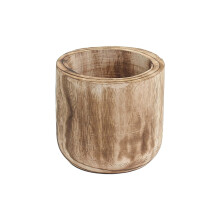 CYS EXCEL 6,25'' Zylinder-Planter aus Holz für Pflanzen, Sukkulenten, Kräuter, Deko