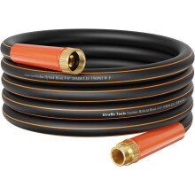 Garden Hose 25ft x 3/4", Heavy Duty Water Hose, Flexible, Hybrid Lightweight Hose with Swivel Handle, Male to Female Fittings, Burst 600 PSI