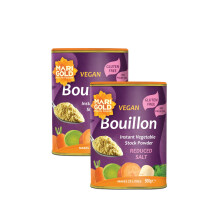 Marigold Reduced Salt Vegetable Bouillon Powder, 500g (Pack of 2) ? Instant Vegan Stock Powder, 37% Less Salt, Natural Ingredients, Gluten-Free ?
