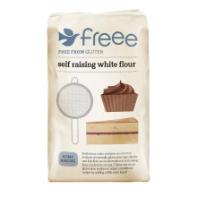 Freee 1kg Gluten Free Vegan Self Raising White Flour Pack of 1 Sponge Cake Pancake Mix Baking Agent with Welari Thank You Card | (1pack) (1kg)