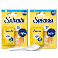 Splenda Sweet Minis Sweetener Tablets | Zero Calorie Sucralose | 1000 Count (2 x 500) | Sugar-Free & Pocket-Sized | Includes Reusable Tea Spoon |