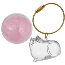 Portable Pet Hair Storage Charm Kitten-Shaped Design Hair Collector For Owners Easy Hair Collection