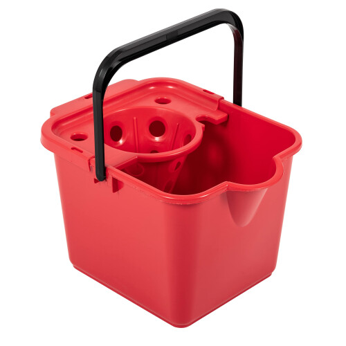 Addis Addis Ruby Red Mop Pail And Wringer 12L Capacity