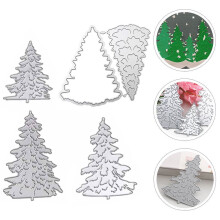Durable Carbon Steel Cutting Dies Template for Embossing Scrapbook Cards and Crafts Silver 5pcs