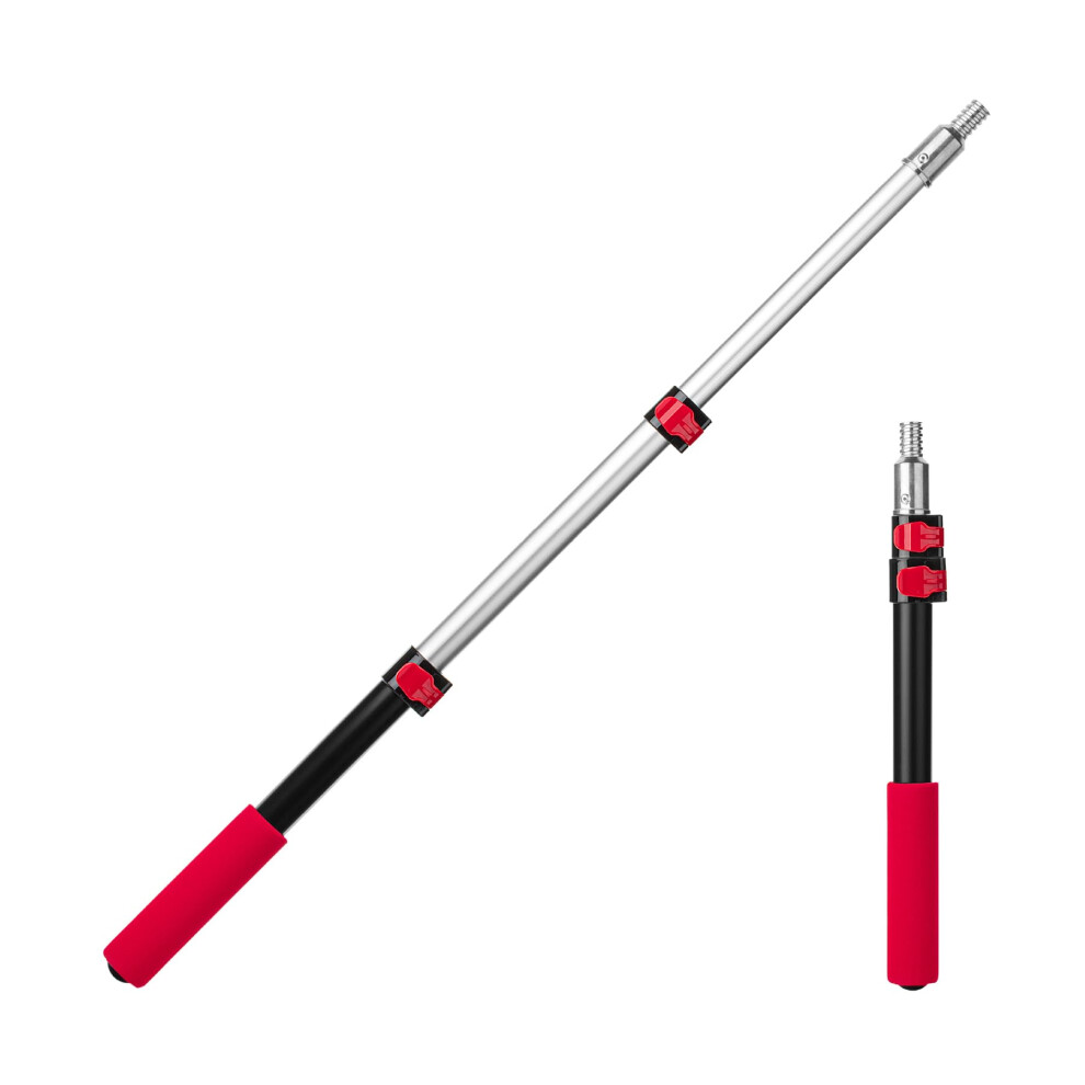 Bates- Extension Pole, 1.4 To 3 Ft Pole, Black & Red, Telescoping Pole, Extendable Pole, Telescopic Pole, Paint Pole, Paint Roller Extension Pole, Pai 810168264936