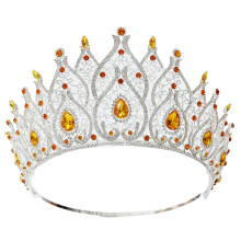 Exquisite Tiaras Women Crystal Crowns Heavy Duty Princess Headpiece for Bridal Parties and Birthday Celebrations