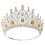 Rhinestone-tiarahodeplagg til kvinner – 1 stk. 1