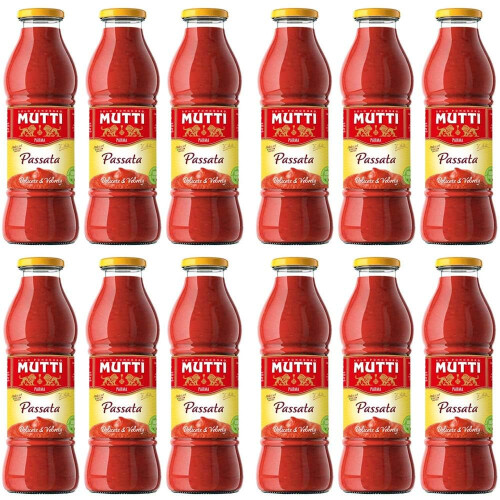 Mutti ? Passata, Sieved Tomatoes, 400g, (Pack of 12)
