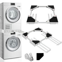 Washer en Droger Stapelkit: Universele Stapelkit met Uittrek Droogrek voor Wasruimte - Geschikt voor 24" tot 29"