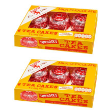 Tunnock's Milk Chocolate Teacakes (6 per Pack - 144g) - Pack of 2