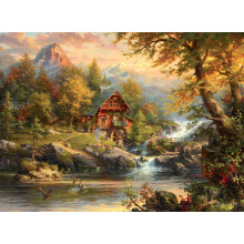 Buffalo Games - Blend COTA - Sommerhütte - 1000 Teile Puzzle für Erwachsene - Ideales Spiel für Spielabende