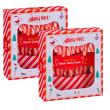 Assorted Flavour Christmas Candy Canes 24 Pieces, 260g | Christmas Sweets | Christmas Eve Box Fillers For Kids - Stocking Fillers Women Teenage Boys