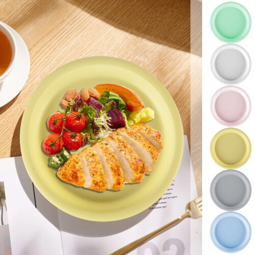 7.5 Inch Plastic Round Plates – Food-Safe, Reusable,