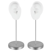 Realistic Soft Silicone Ear Model Practical Ear Studs Display Props Realistic Left and Right Human Ear Mannequin
