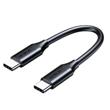 Cabo USB-C para USB-C longo com carregamento rápido de 240 W e transferência de dados de 20 Gbps. Compatível com monitores de vídeo 4K a 60 Hz.