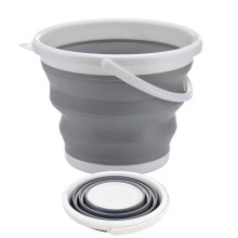 3L Collapsible Bucket Foldable Tub - Portable Small Bucket for Camping, Beach, Car Washing & Outdoor Use, Space Saving & Lightweight