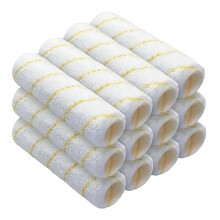 Greatandrew 12er Pack Farbrollerbezüge 9 Zoll, 3/8" Flor Mikrofasermalroller-Kit für Wände, Decken, Häuser & DIY Projekte
