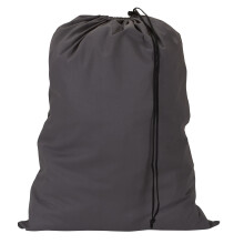 Household Essentials 140-1 Bolsa de lavandería de algodón natural extra grande | Forro robusto de cesto | Gris