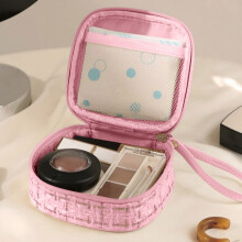 Neceser mini rosa con bolsillo interior, 1 unidad