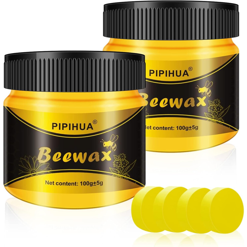Pipihua Beeswax Polish For Wood, Multi-Purpose Furniture Polish For Waterproofing & Protection, Natural Beeswax Traditional Wood Wax For All Types And 5051223873587