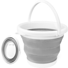 Folding Bucket 5L, Collapsible Bucket Water Container, Cleaning Buckets with Handle for Laundry Car Washing Gardening Fishing, Foldable Mop Buckets