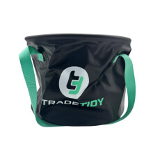 Tradetidy Collapsible Bucket 20L ? Heavy Duty Foldable Bucket for Builders, Tradesmen, Construction, Site Work, DIY & Van Storage ? Space-Saving,