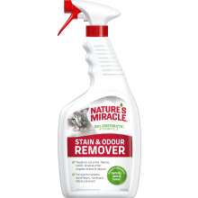 Nature's Miracle Cat Stain & Odour Remover - Bio-Enzymatic Formula 709ml, White