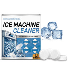 Ice Machine Cleaner Maker Descaler ? 12 Deep Cleaning Washing Tablets for Ice Makers, Limescale Remover, Descaling Tablets for Thorough Cleaning &