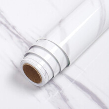 LaCheery Grote 36"x160" Grijs Witte Marmer Contactpapier Plak en Stick Voor Aanrecht Waterdichte Graniet Wallpaper