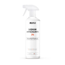 ChemLab - Sodium Hypochlorite 3% Solution 1 Litre - Powerful Mould & Mildew Remover - Removes Bacteria & Eliminates Black Spots - For Walls, Tiles,