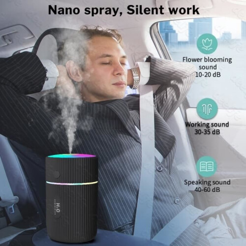 Luftaufbereitung, Auto-Luftbefeuchter, Diffusor für ätherische Öle, tragbar, Mini-Aromatherapie-Diffusor, für – Typ WHITE 2