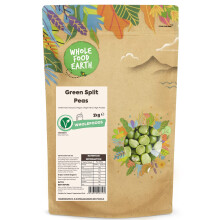 Wholefood Earth Green Split Peas 2 kg | GMO Free | Natural | High Fibre | High Protein