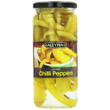 Aleyna Pickled Chilli Pepper in Brine and Vinegar, Pack of 6 x 440g(Pack of 6) (Packaging may vary)