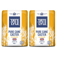 Tate & Lyle Fairtrade Caster Sugar (500g) - Pack of 2