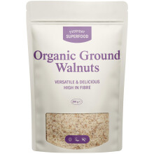Everyday Superfood Organic Ground Walnuts 190 grams, Raw Grated Walnuts Ideal for Baking, Vegan and Kosher