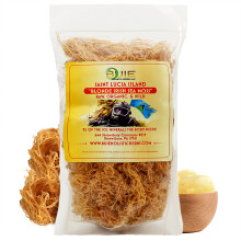 Golden Irish Sea Moss | Wildcrafted from St. Lucia | 55g Makes ~0.85L Sea Moss Gel | 100% Natural, Raw & Sun-Dried | Dr. Sebi Inspired, Nutrient-Rich