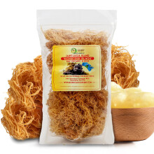 Golden Irish Sea Moss | Wildcrafted from St. Lucia | 110g Makes ~1.7L Sea Moss Gel | 100% Natural, Raw & Sun-Dried | Dr. Sebi Inspired, Nutrient-Rich
