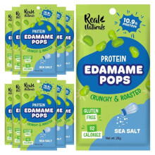Edamame Beans snack (10x26g Packs) High Protein, High Fibre snack dry roasted edamame, Sea Salt flavour. Healthy keto snacks, low carb protein snacks