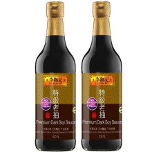 Lee Kum Kee Premium 500ml | 2x Dark Soy Sauce | Dark Cooking Soy Sauce 500ml