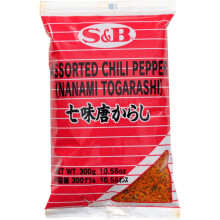 S and B Japanese 7 Flavours Seasoning Mix Shichimi Chili Pepper 300 g