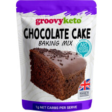 Groovy Keto Chocolate Cake/Cupcake Mix | Low Carb | Keto Friendly | Sugar Free | Only 1g Net Carbs Per slice | Keto Baking Mix, Diabetic Friendly -