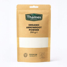 Organic Arrowroot Powder 250g - Arrowroot Flour, Starch Non-GMO Thickening Agent - No Additives or Preservatives - Vegan, Certified Organic - Perfect