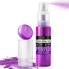Edible Glitter Spray - 22g Luster Dust Edible Food Grade Glitter Shimmer Dust Powder for Cocktails, Drinks, Cake Decorating - Metallic Food Colouring