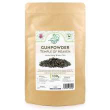 Gunpowder Temple Of Heaven Premium Loose Leaf Green Tea ? Chinese Pearl Tea (100g)