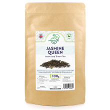 Jasmine Queen Premium Loose Leaf Green Tea With Jasmine ? Low Caffeine Imperial Chinese Tea ? Relaxing & Calming (100g)