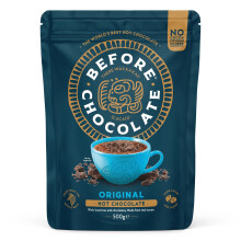 Before Chocolate - Original Hot Chocolate 500g, Made From Whole Cacao Bean - Dairy, Gluten, Nut & SOYA Free