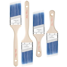 Bates Hoekverfkwasten voor Muren en Lijsten, 2-Inch, 4 stuks, Behandelde Houten Handvatten