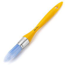 Bates- Trim Paint Brush, 0.75 Inch, Ergonomic Handle, Synthetic Bristles, Mustard Color
