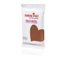 Saracino Sugar Paste Model Brown Modelling Paste 250 g Gluten Free Made in Italy